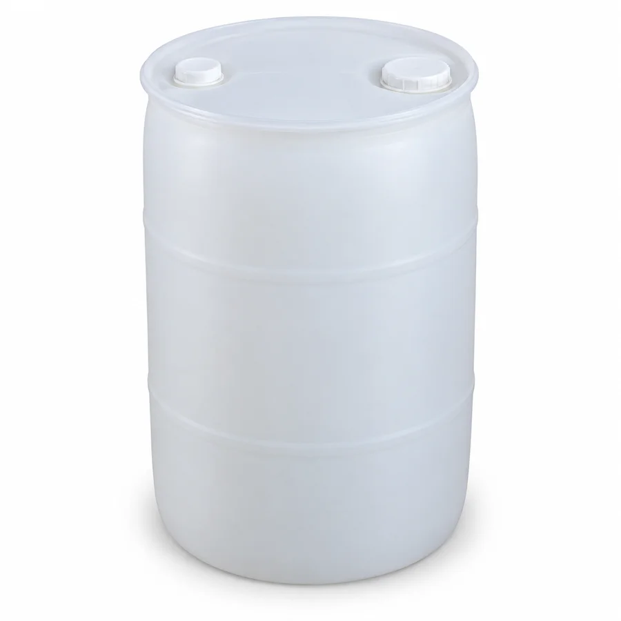 30-Gallon Natural Poly Barrel, representative product photo